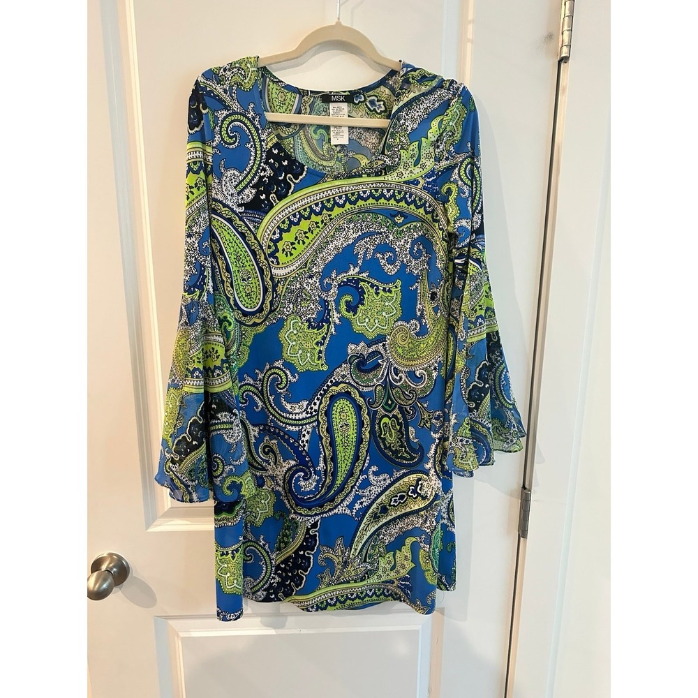 MSK Paisley Dress Size M MCM Vibes Summer